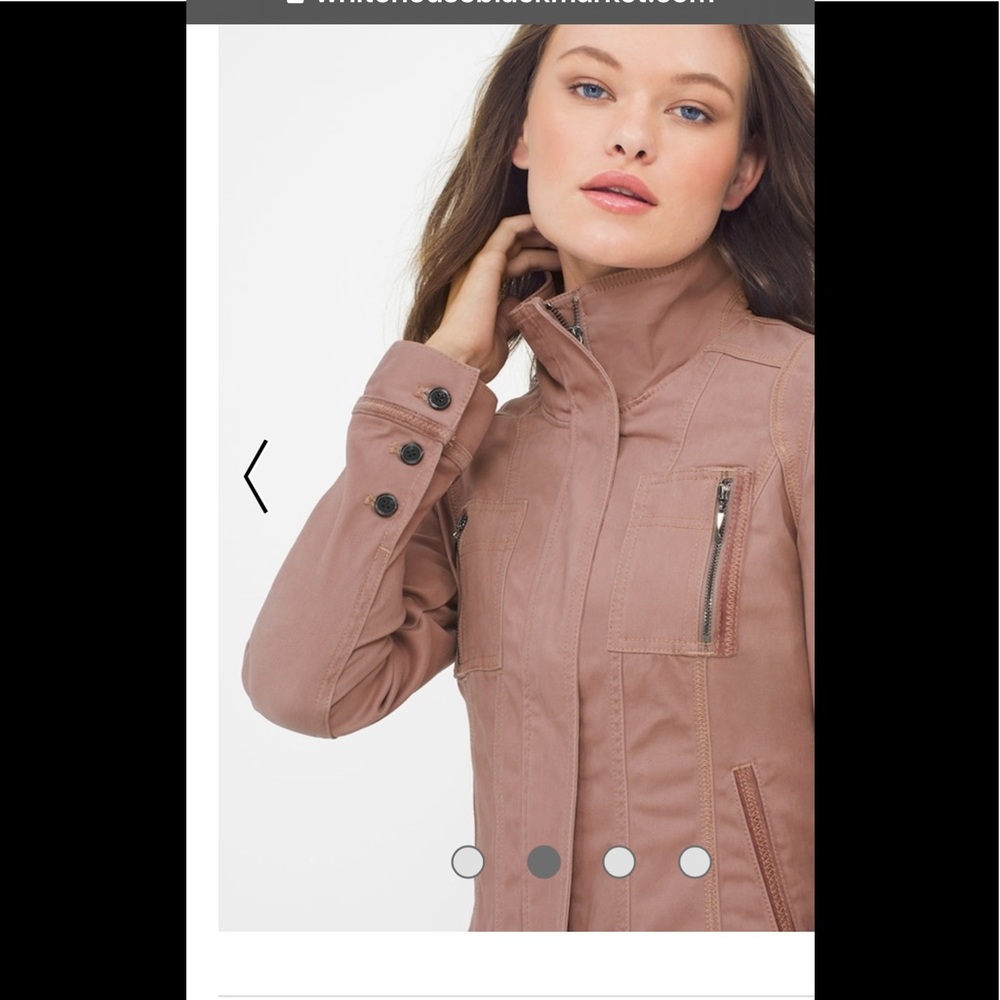 Whbm mauve utility jacket